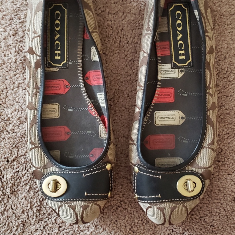 Coach Ballet Flats - Signature Monogram